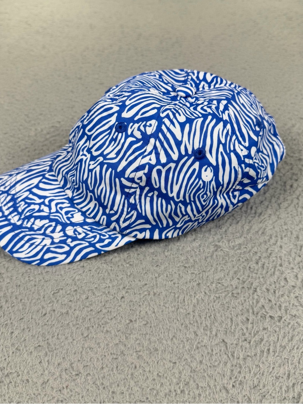 Lilly Pulitzer Run Around Hat Women One Size Blue Adjustable Baseball Cap Active - Picture 3 of 10
